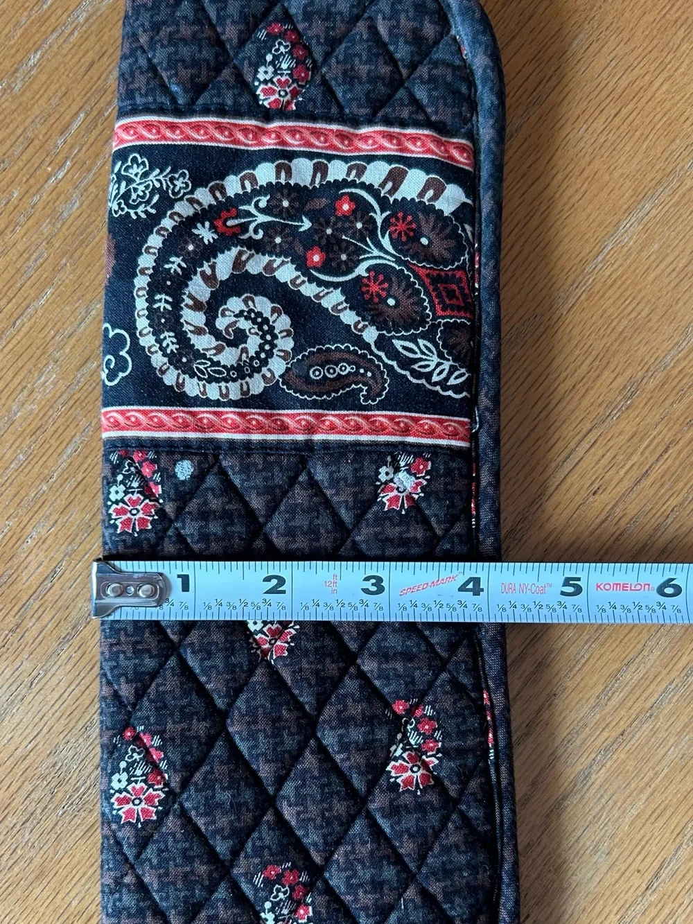 Vera Bradley Curling/Straightening Iron Cover Retired Houndstooth Brown